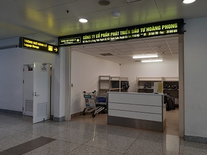 vị trí quầy trông giữ hành lý - sân bay Nội Bài